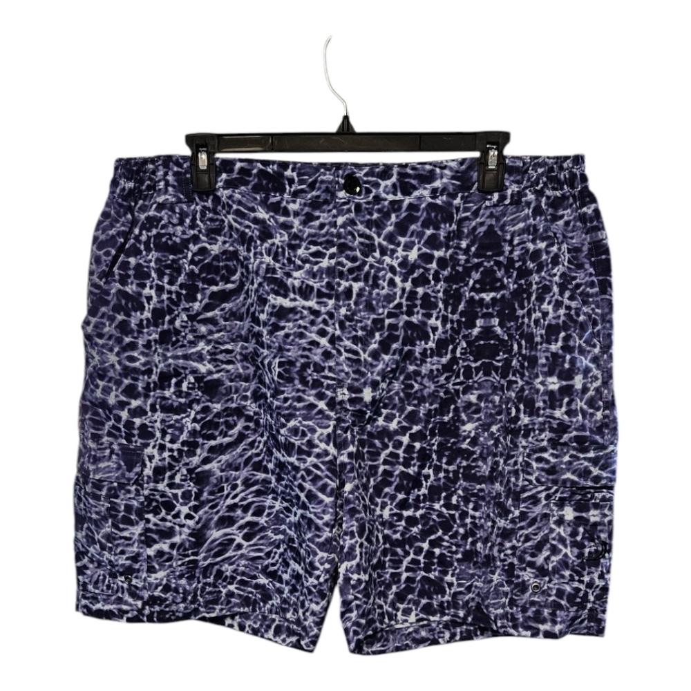 Reel Legends Blue Flat Front Swim Shorts
